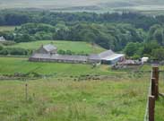 View of Farmhouse from the hill